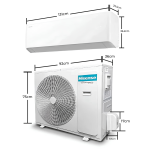 Hisense Aire acondicionado split inverter de 36000btu gas r32 atr362gu